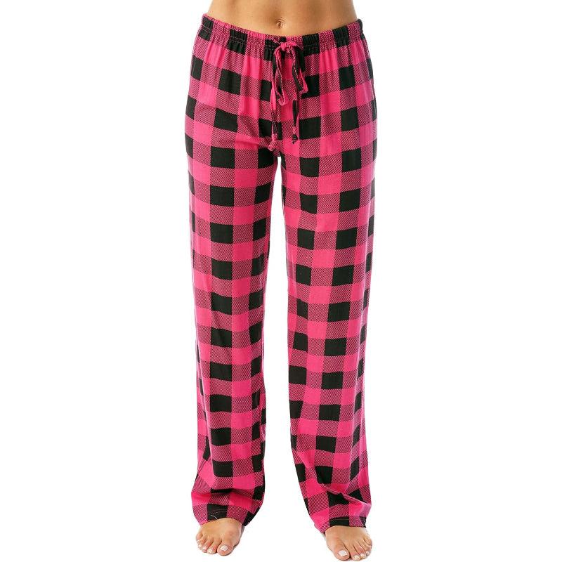 Buffalo Plaid Pajama Pants – Cozy and Stylish Cotton Pajama Pants-Secret Slim Wear