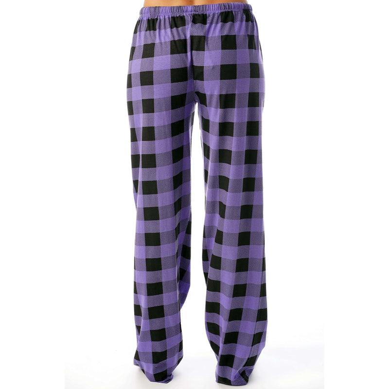 Buffalo Plaid Pajama Pants – Cozy and Stylish Cotton Pajama Pants-Secret Slim Wear