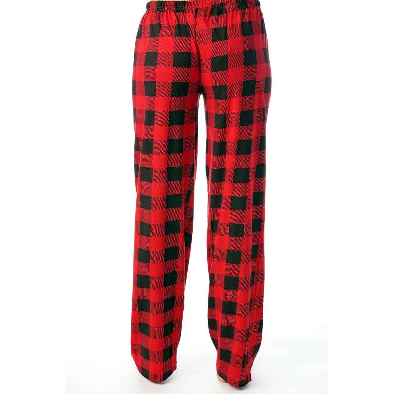 Buffalo Plaid Pajama Pants – Cozy and Stylish Cotton Pajama Pants-Secret Slim Wear