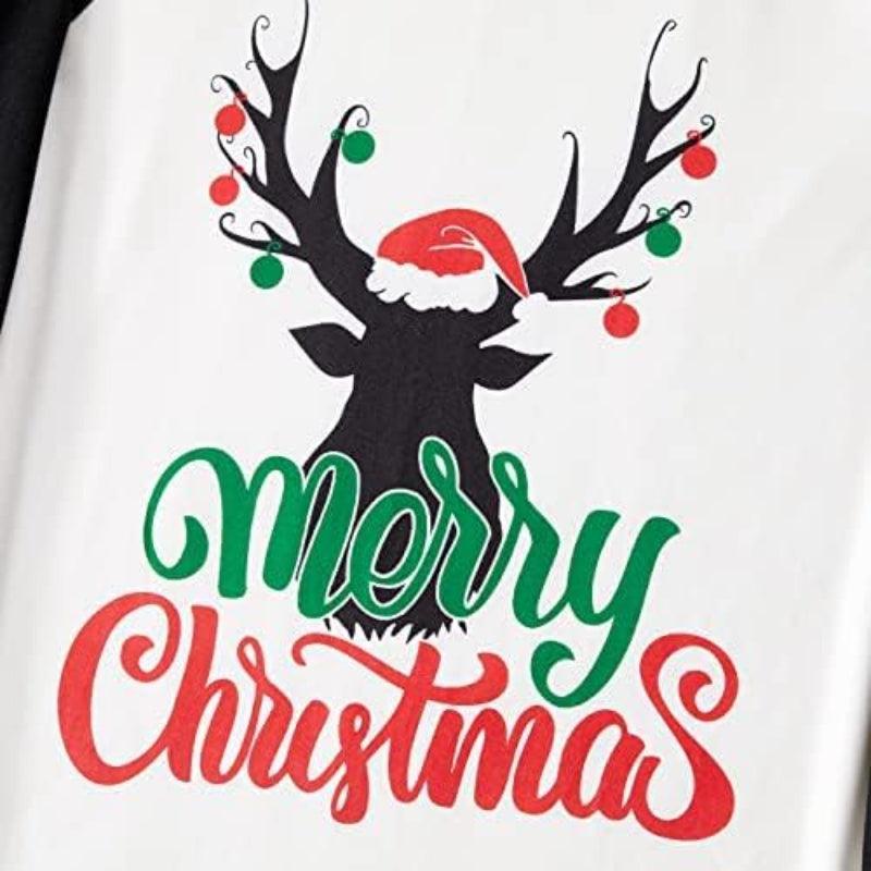 Letter Print Pajama Set – Comfortable Holiday Wear-Secret Slim Wear