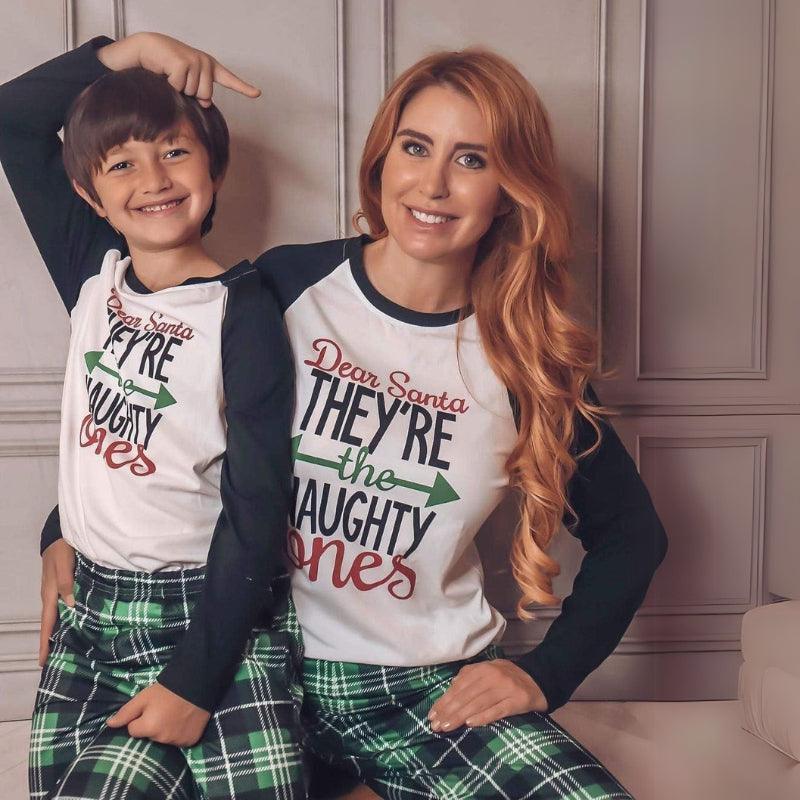 Letter Print Pajama Set – Comfortable Holiday Wear-Secret Slim Wear