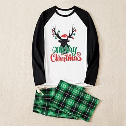 Letter Print Pajama Set – Comfortable Holiday Wear-Secret Slim Wear