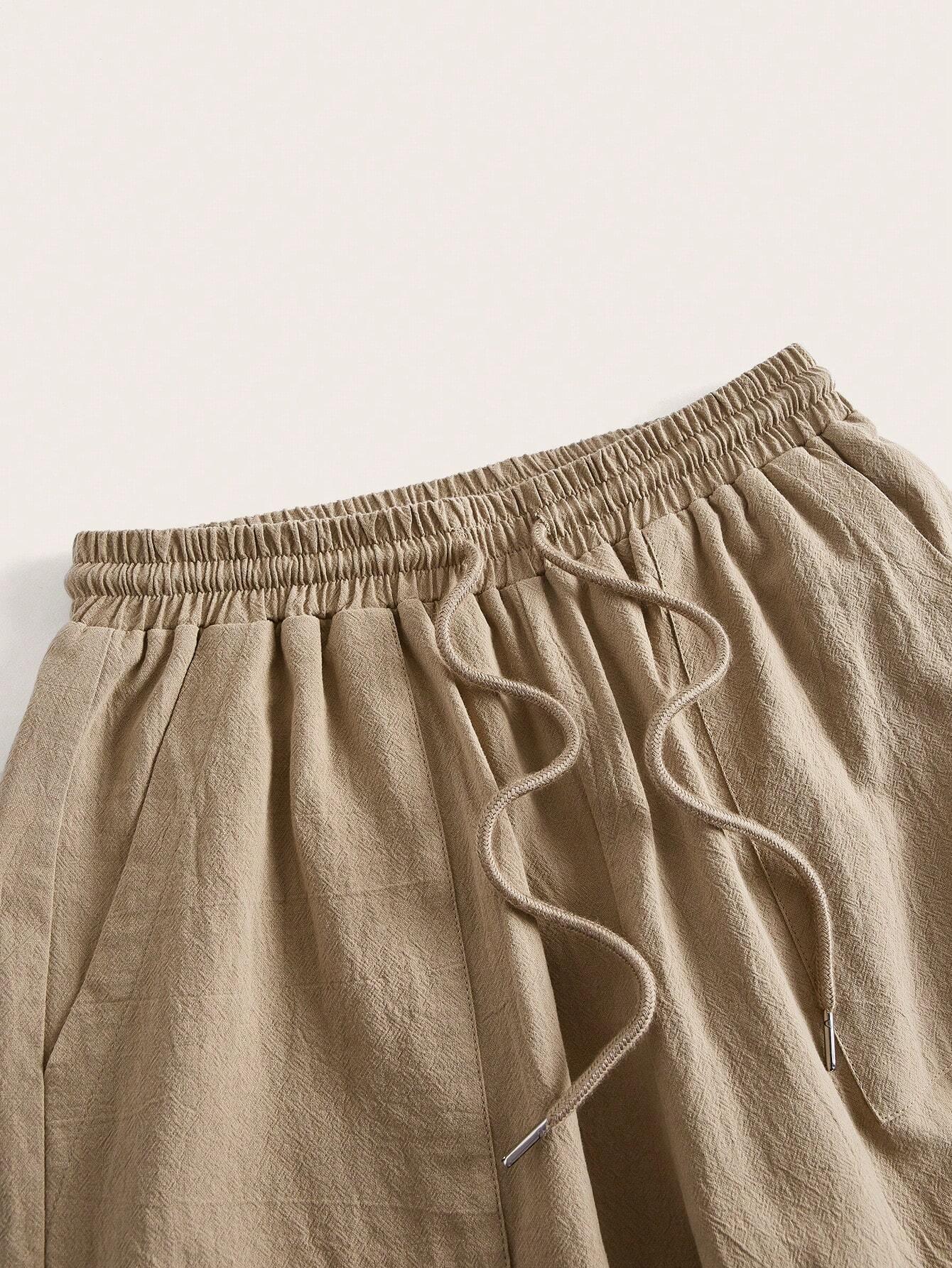 Loose Drawstring Cotton Pants - Comfort With Effortless Style-Secret Slim Wear