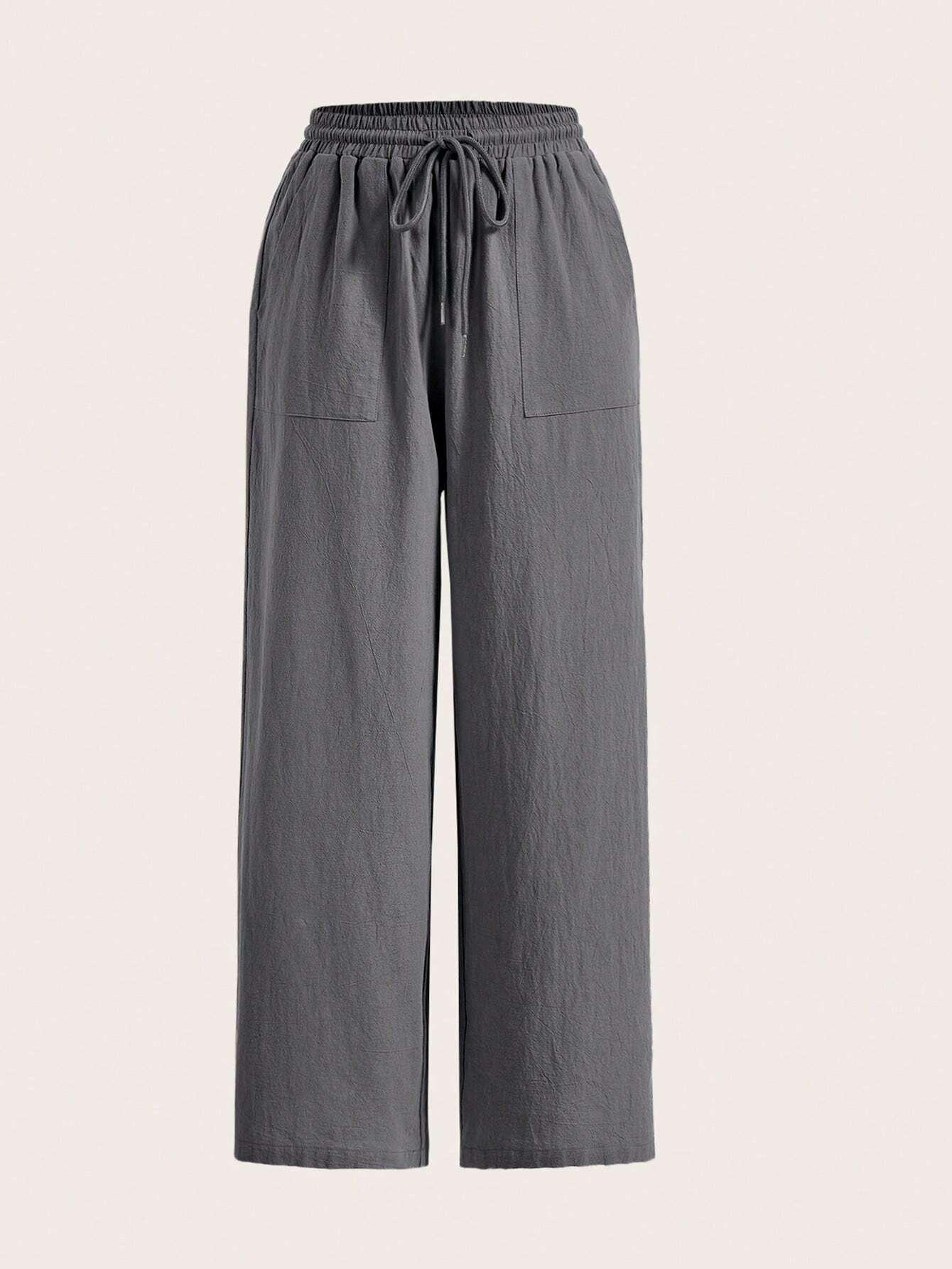 Loose Drawstring Cotton Pants - Comfort With Effortless Style-Secret Slim Wear