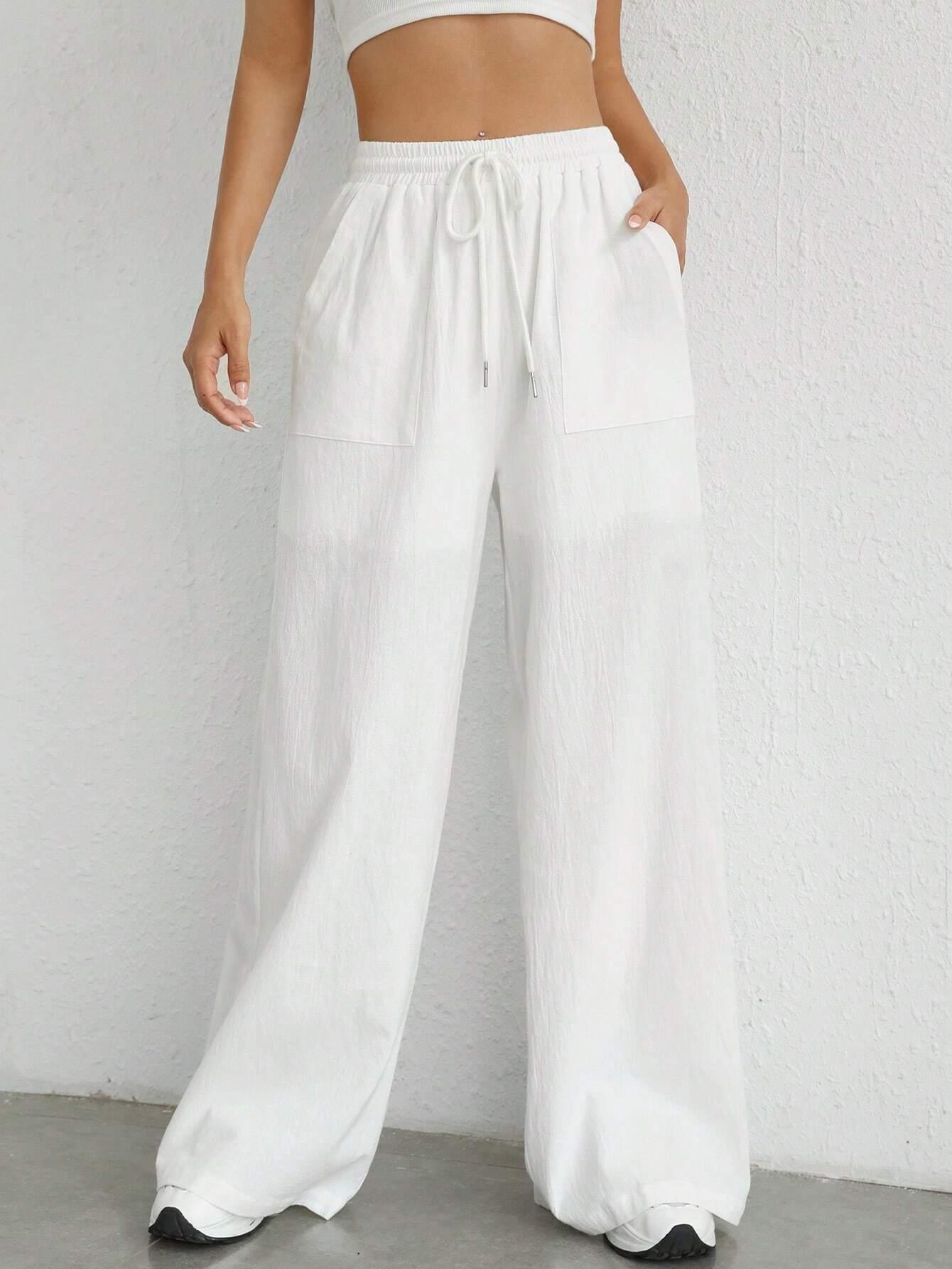 Loose Drawstring Cotton Pants - Comfort With Effortless Style-Secret Slim Wear