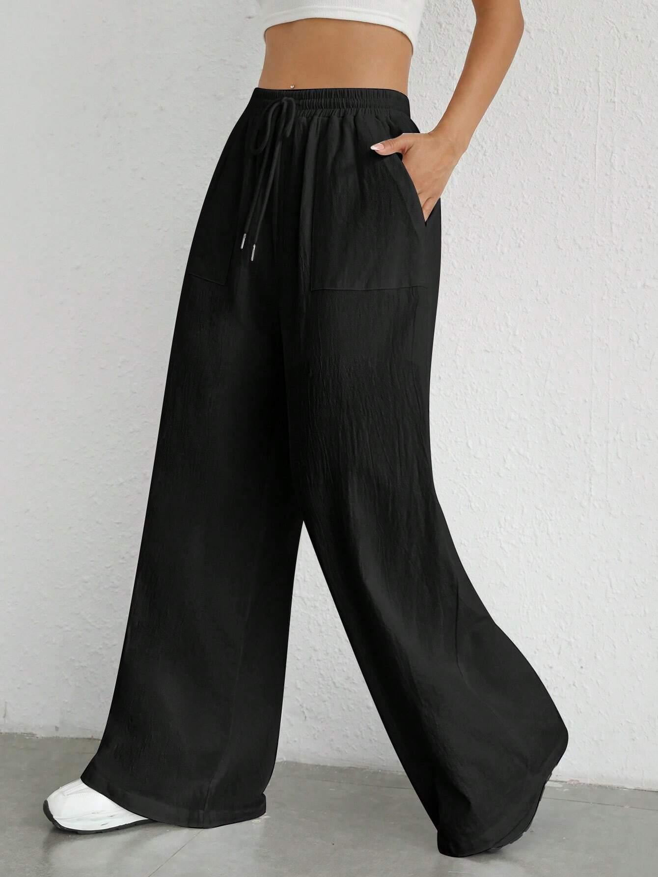 Loose Drawstring Cotton Pants - Comfort With Effortless Style-Secret Slim Wear