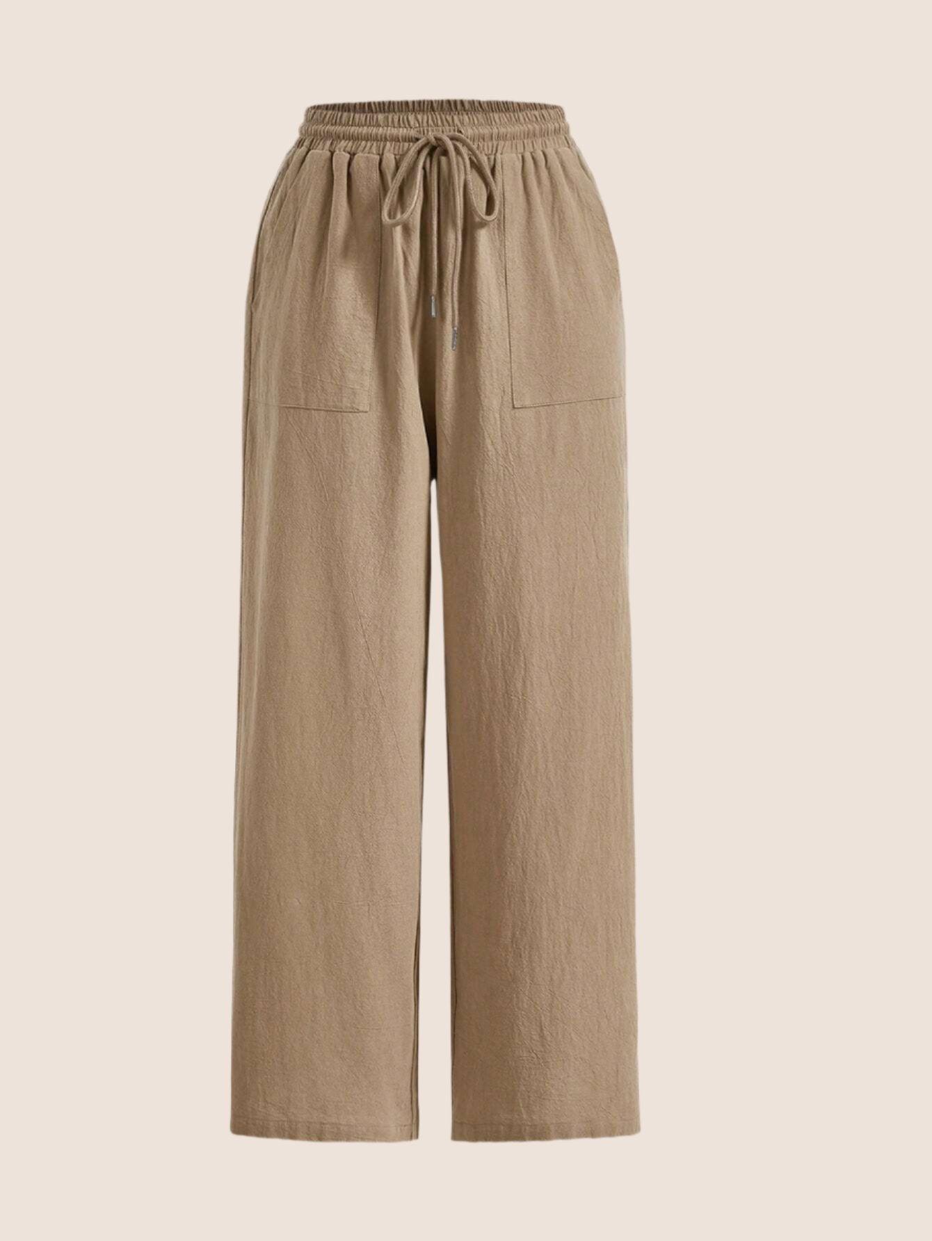 Loose Drawstring Cotton Pants - Comfort With Effortless Style-Secret Slim Wear