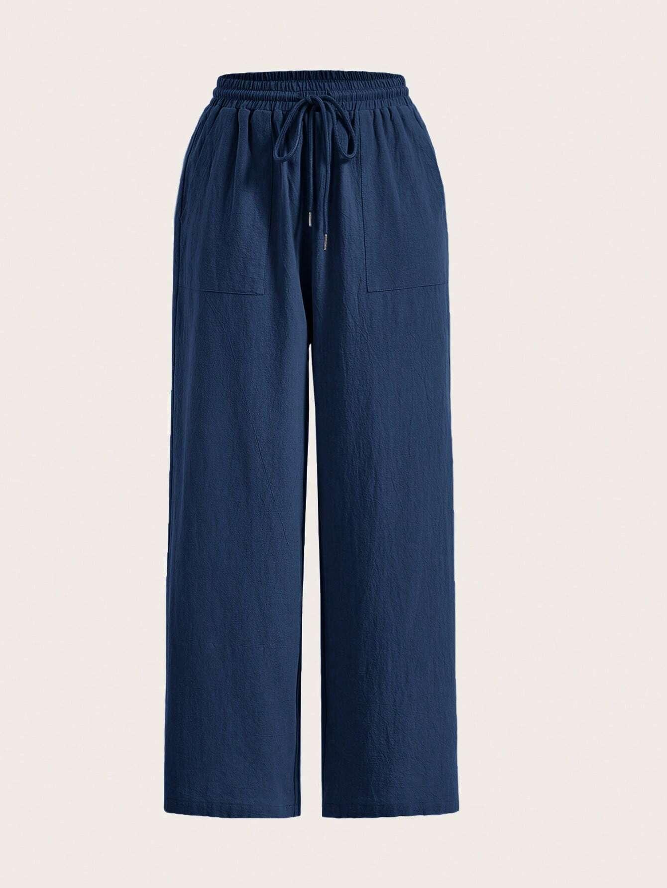 Loose Drawstring Cotton Pants - Comfort With Effortless Style-Secret Slim Wear