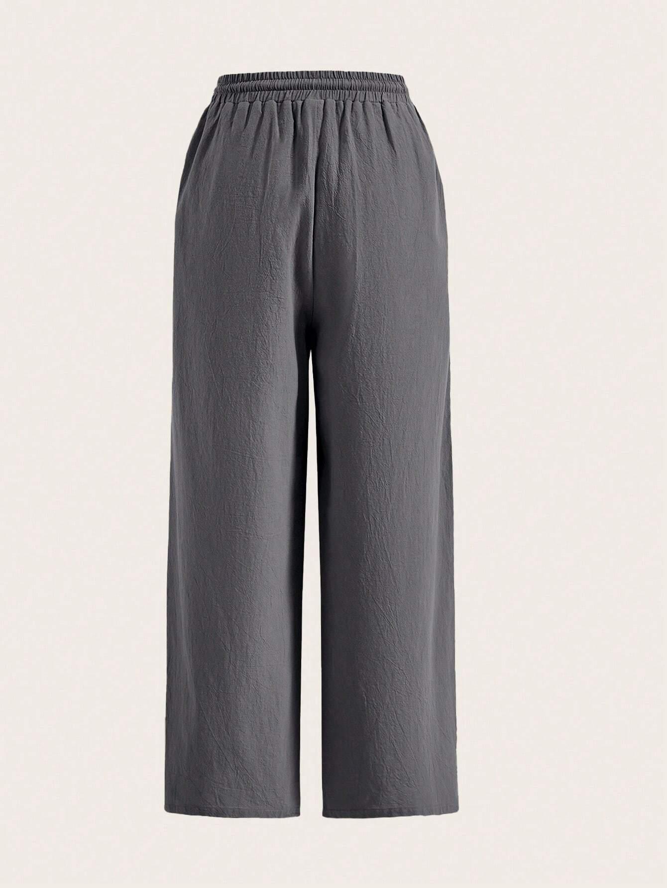 Loose Drawstring Cotton Pants - Comfort With Effortless Style-Secret Slim Wear