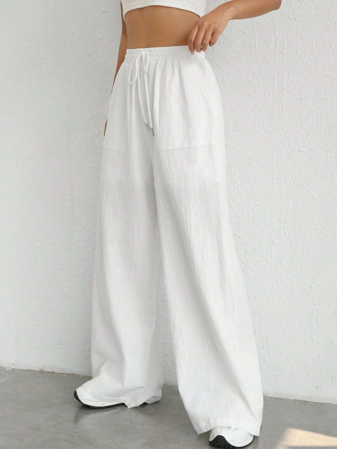 Loose Drawstring Cotton Pants - Comfort With Effortless Style-Secret Slim Wear