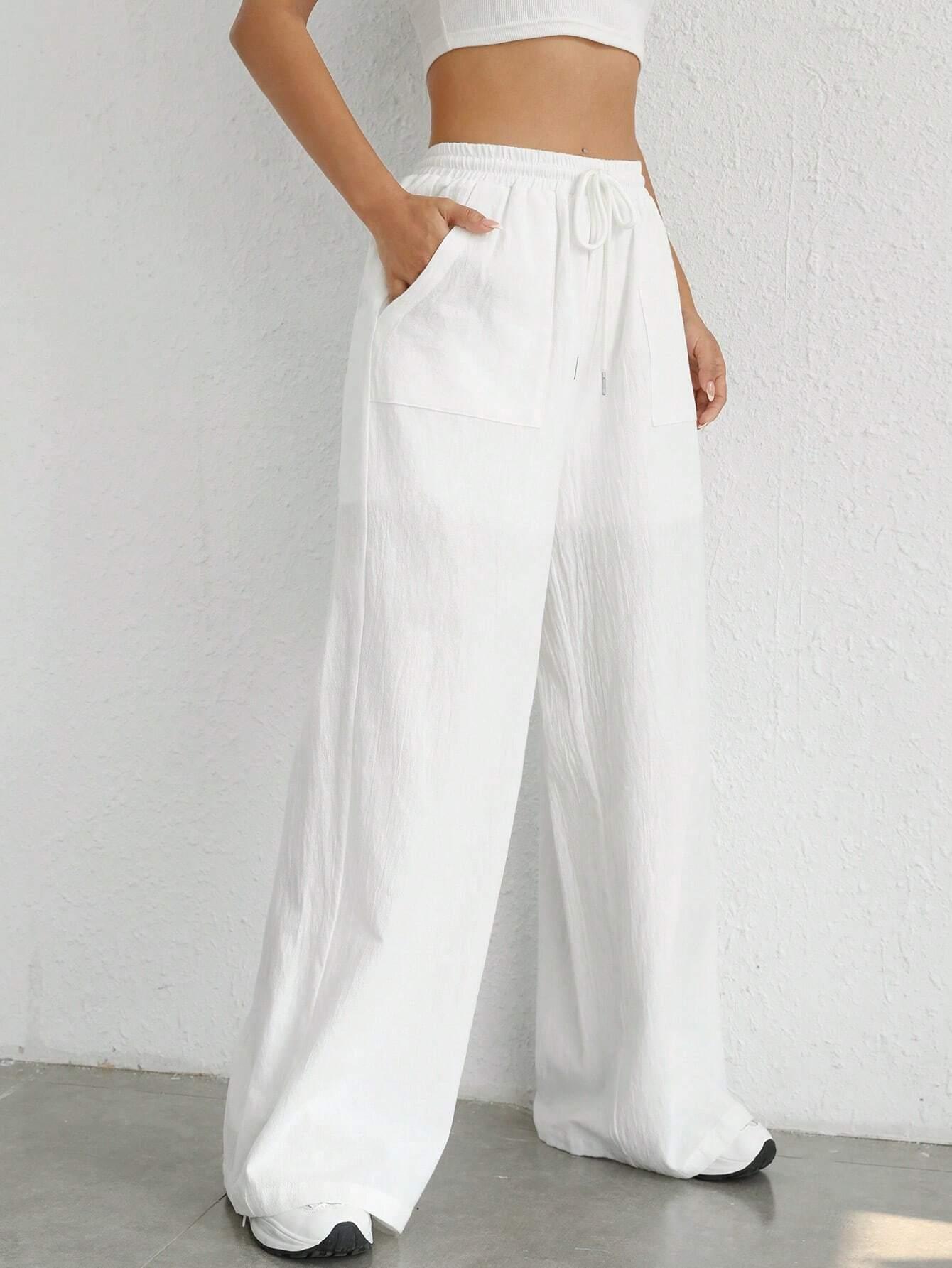 Loose Drawstring Cotton Pants - Comfort With Effortless Style-Secret Slim Wear