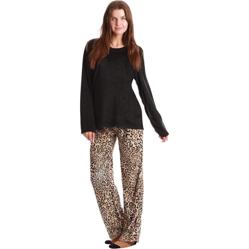 Printed Pajama Set Socks – Soft Fleece Pajama Set for Comfort-Secret Slim Wear