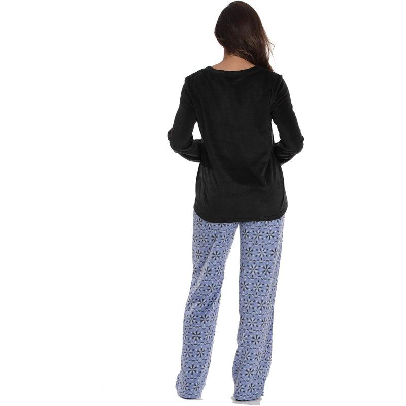 Printed Pajama Set Socks – Soft Fleece Pajama Set for Comfort-Secret Slim Wear