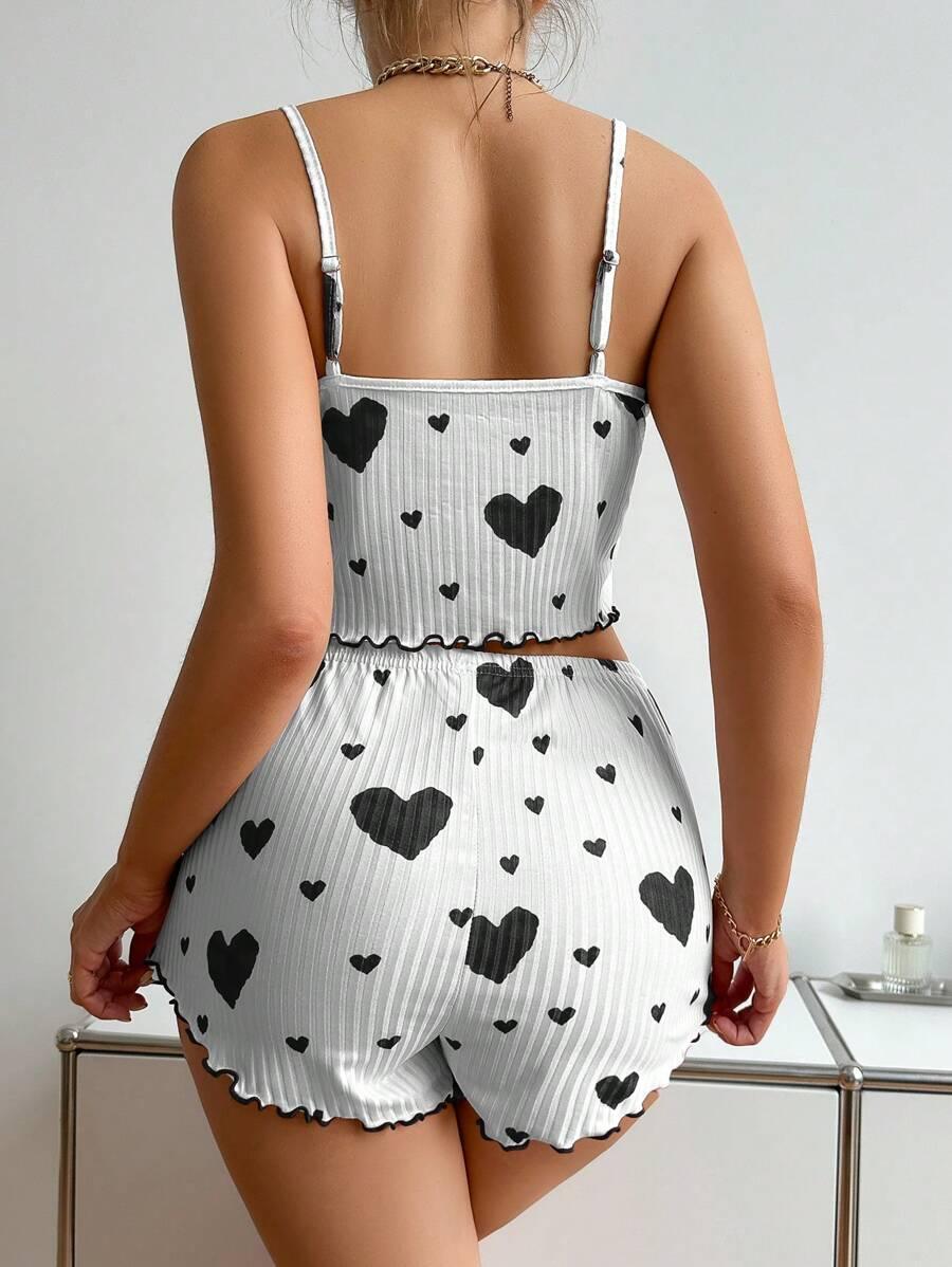 Printed Cami Shorts Set – Comfortable and Stylish Loungewear-Secret Slim Wear