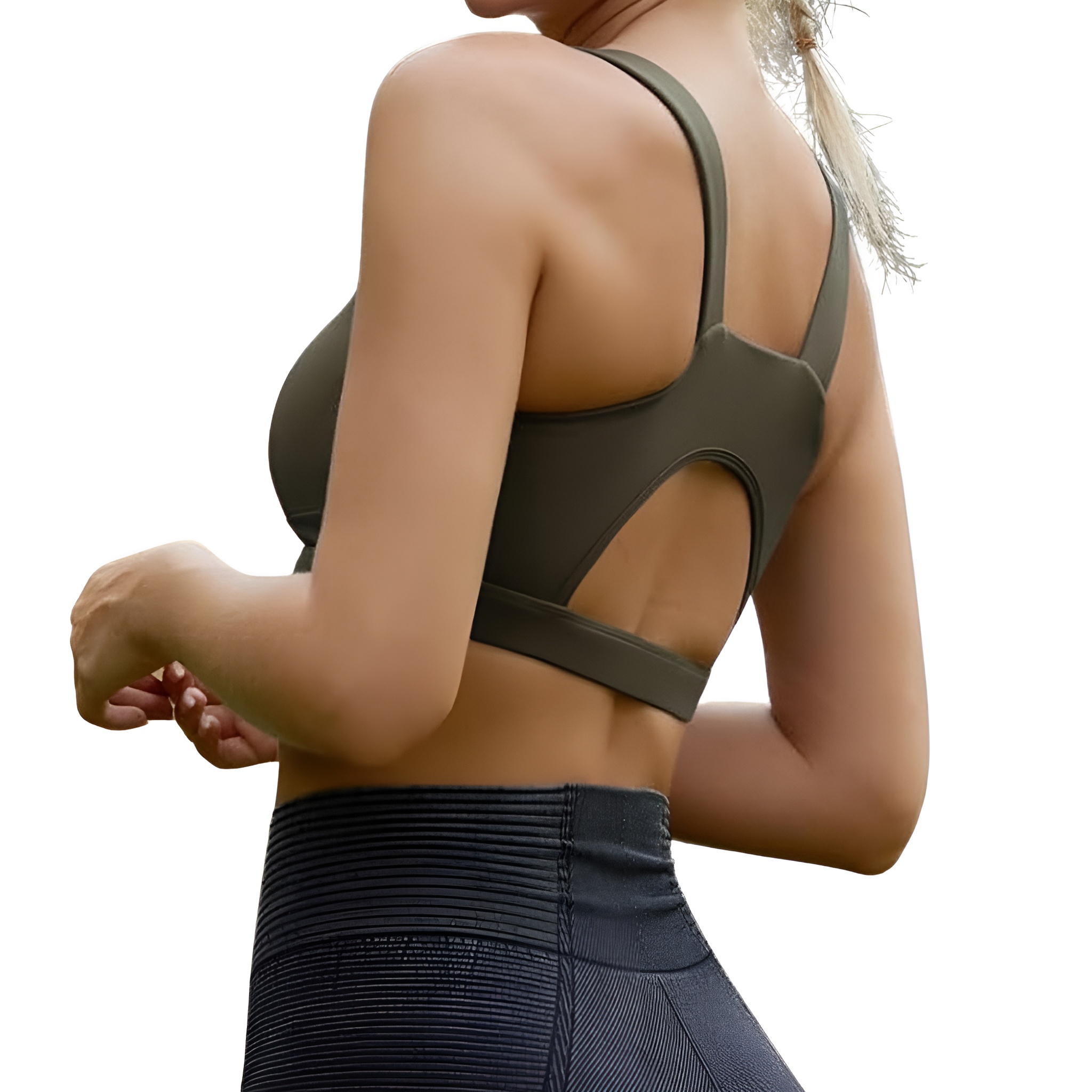 Racerback Sports Bra For Women With Longline Crop Design