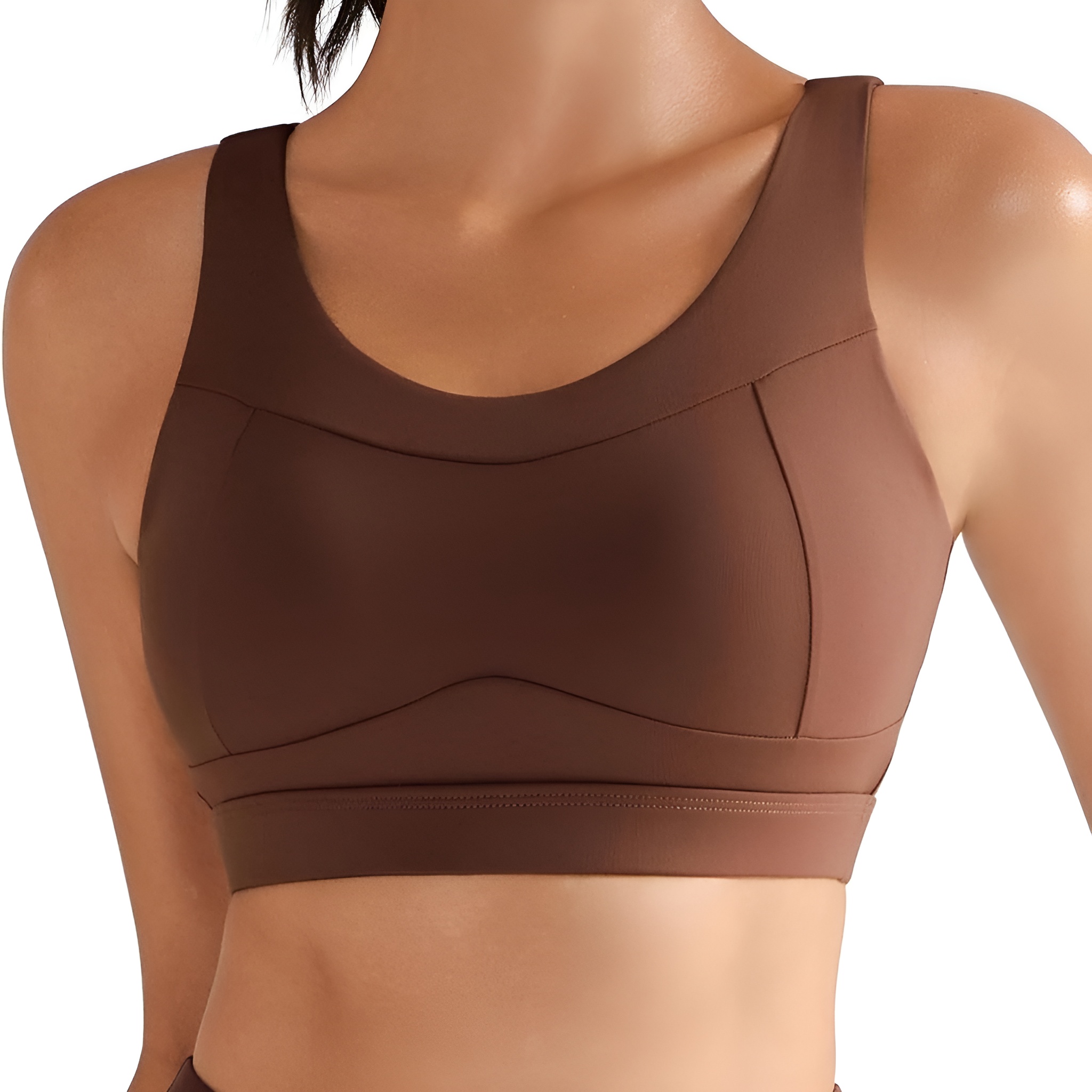 Racerback Sports Bra For Women With Longline Crop Design