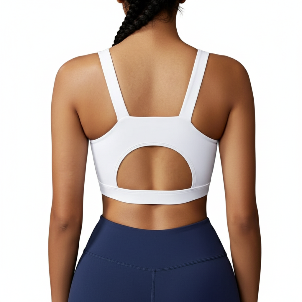 Racerback Sports Bra For Women With Longline Crop Design