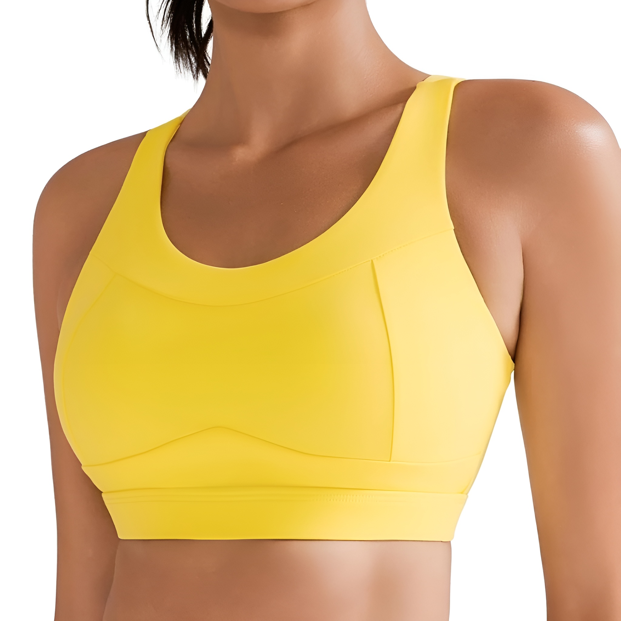 Racerback Sports Bra For Women With Longline Crop Design