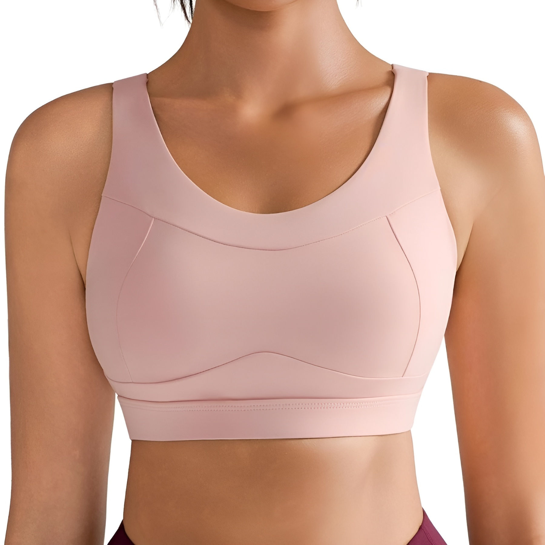 Racerback Sports Bra For Women With Longline Crop Design