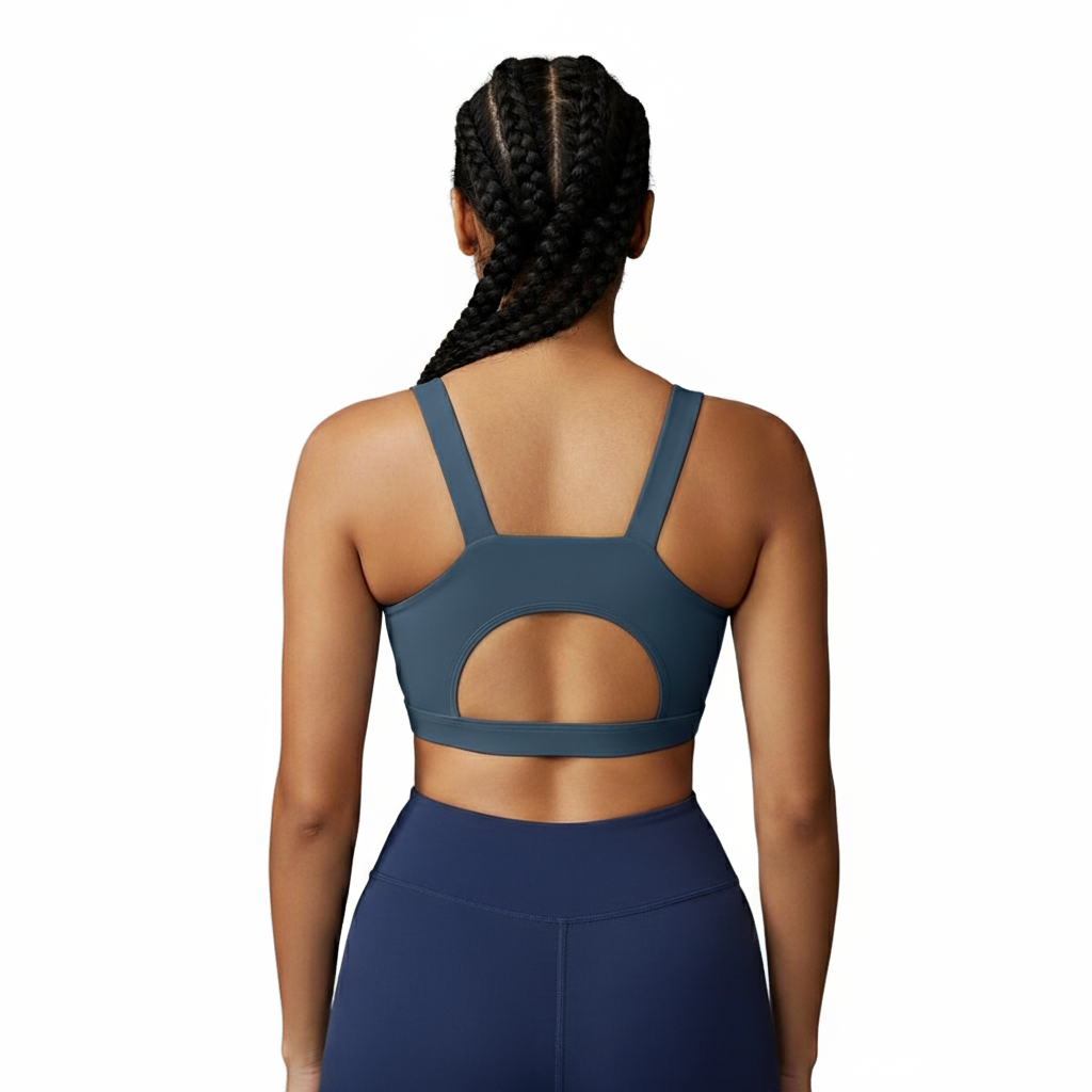 Racerback Sports Bra For Women With Longline Crop Design