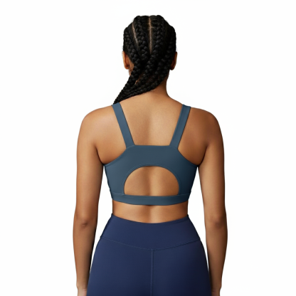 Racerback Sports Bra For Women With Longline Crop Design