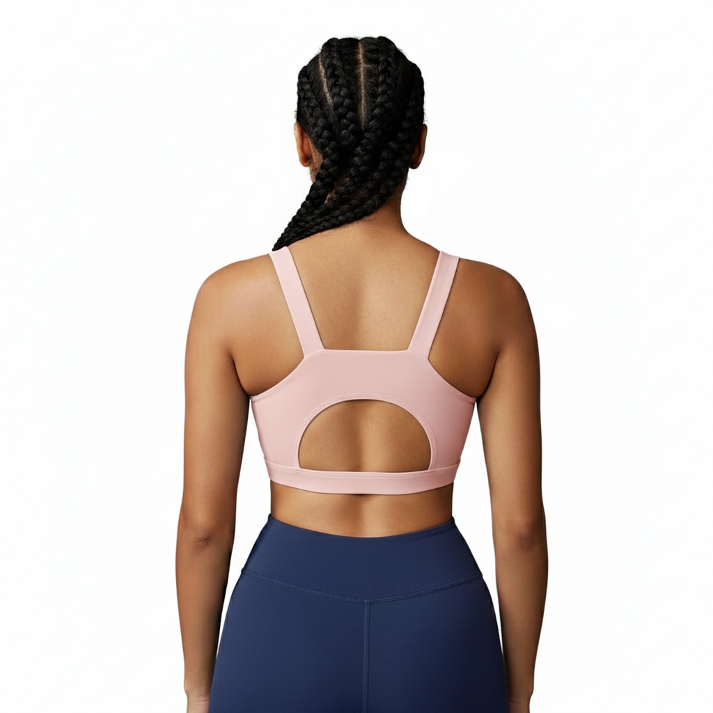 Racerback Sports Bra For Women With Longline Crop Design