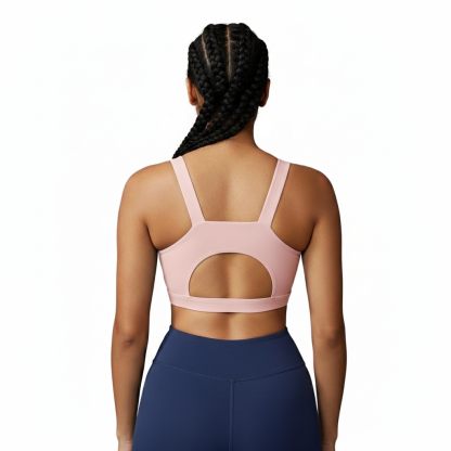 Racerback Sports Bra For Women With Longline Crop Design