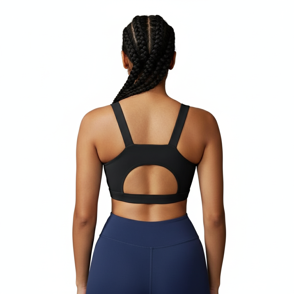Racerback Sports Bra For Women With Longline Crop Design