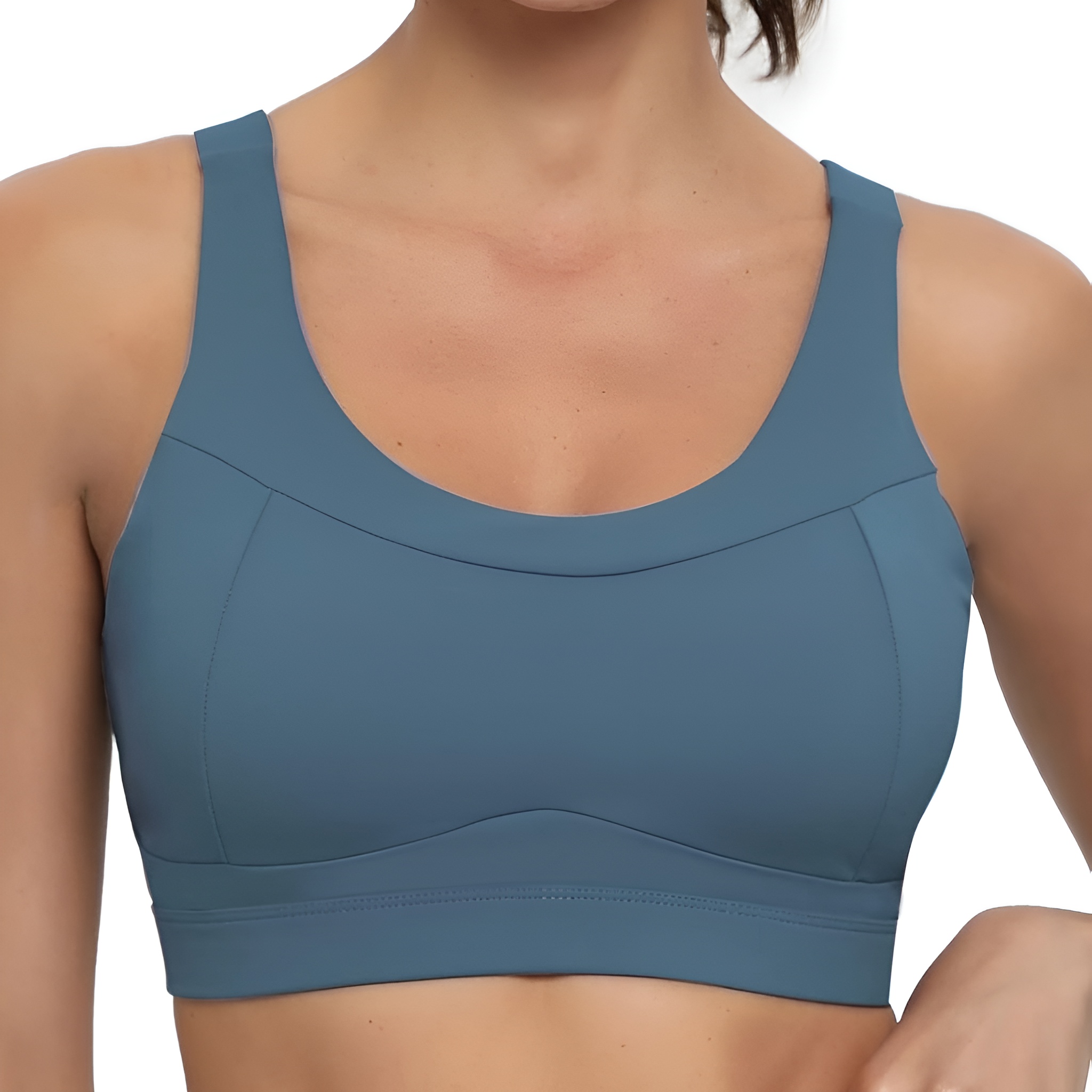 Racerback Sports Bra For Women With Longline Crop Design
