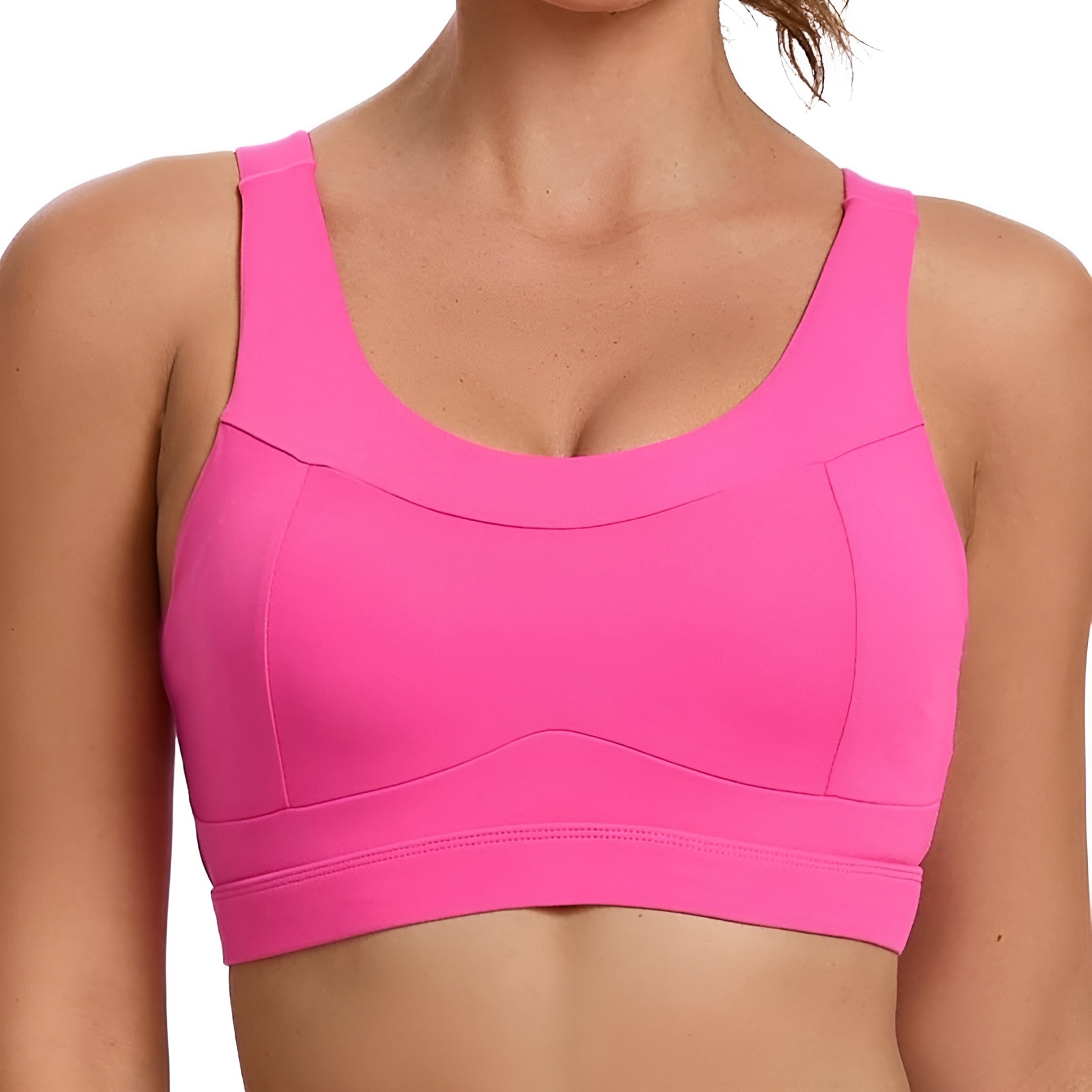 Racerback Sports Bra For Women With Longline Crop Design
