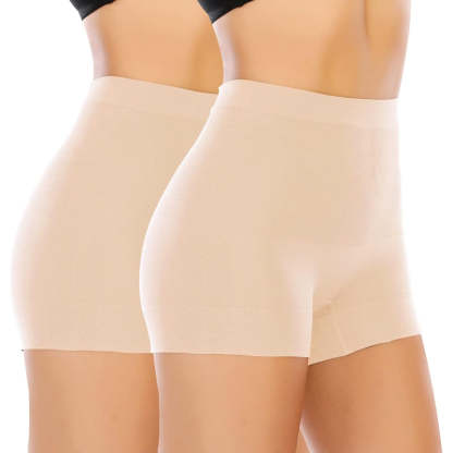 2 Pack Seamless Stretch Shorts-Secret Slim Wear