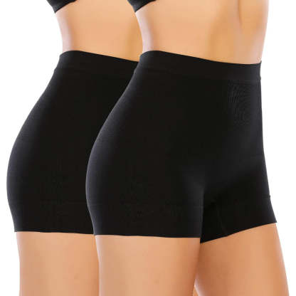 2 Pack Seamless Stretch Shorts-Secret Slim Wear