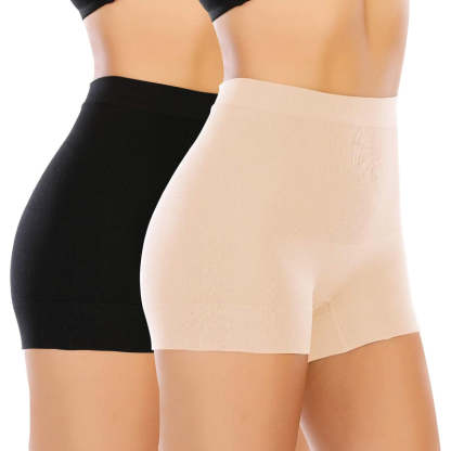 2 Pack Seamless Stretch Shorts-Secret Slim Wear