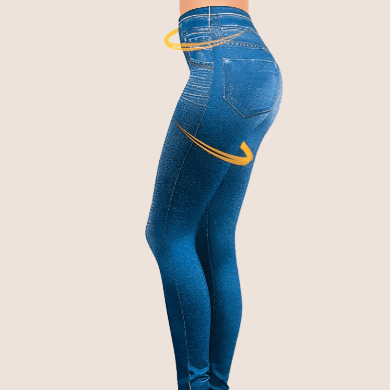 Secret Slimwear Denim Leggings – Stylish Stretch Fit Jeggings-Secret Slim Wear