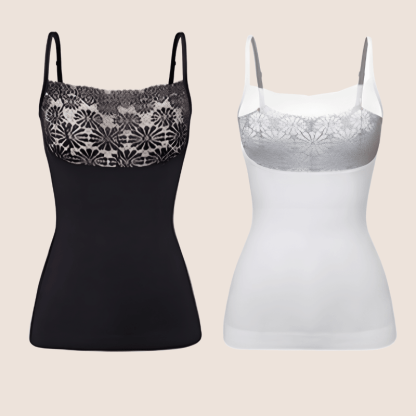 Seamless Lace Shaping Camisole – Elegant Fit and Contoured Support-Secret Slim Wear