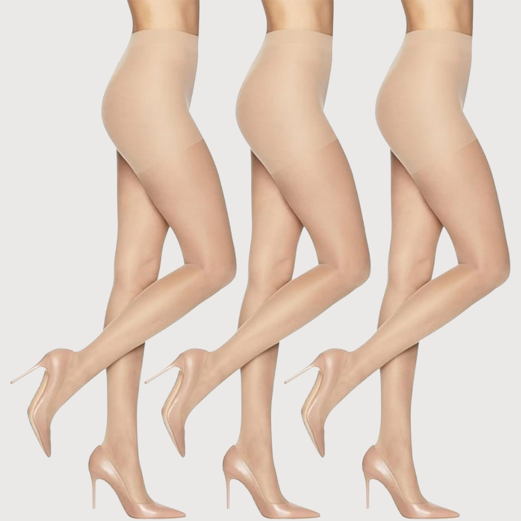 Sheer Energy Women Compression Tights with Medium Support and Sheer Toe