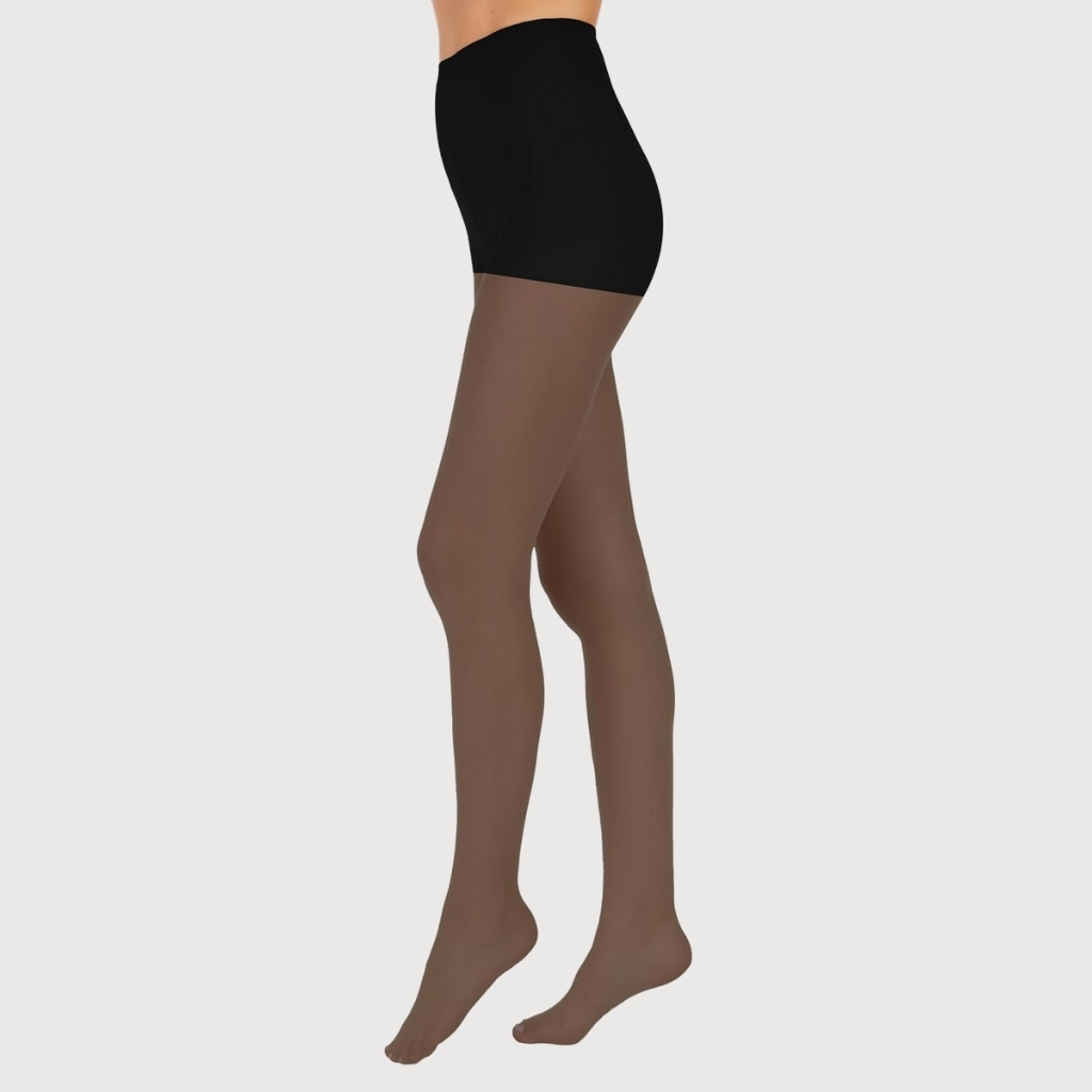 Sheer Toe Control Top Pantyhose for Women with Nylon Fabric Pack Of 3