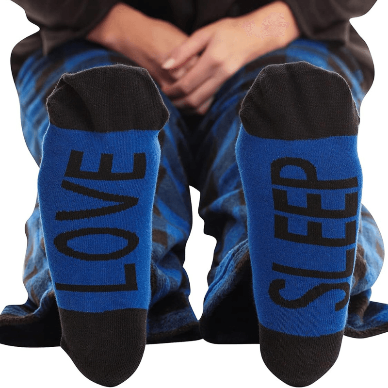 Plaid Pattern Pajama Set – Cozy Cotton Lounge Set with Matching Socks-Secret Slim Wear