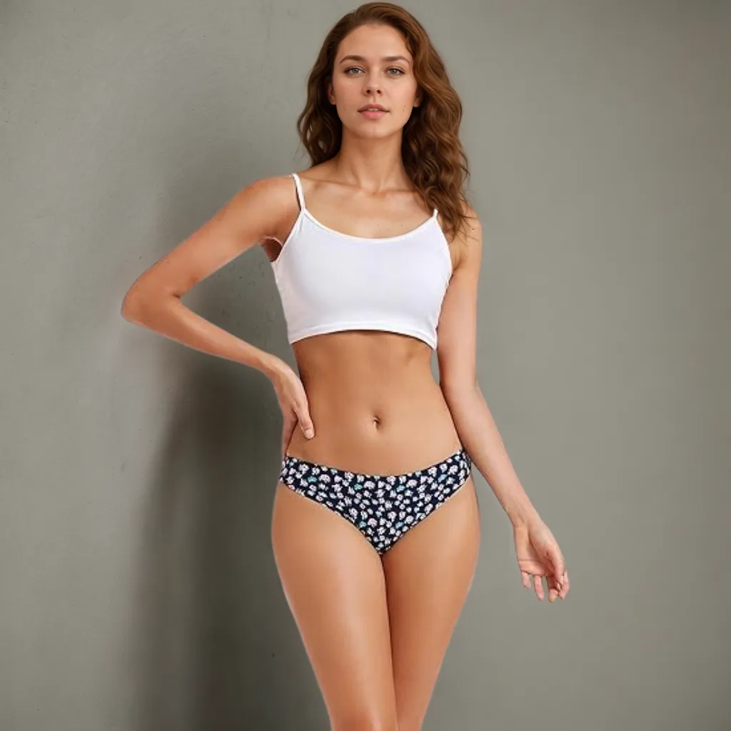 Soft Mesh Thong Underwear Set