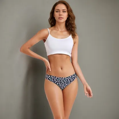 Soft Mesh Thong Underwear Set