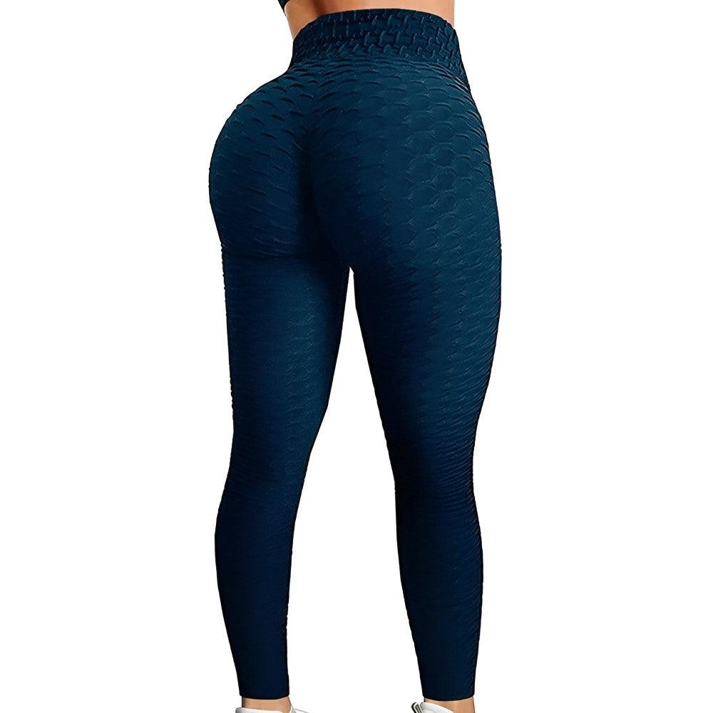 Textured High Rise Leggings – Stretch Comfort with a Stylish Finish-Secret Slim Wear