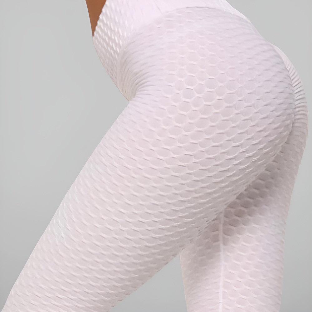 Textured High Rise Leggings – Stretch Comfort with a Stylish Finish-Secret Slim Wear