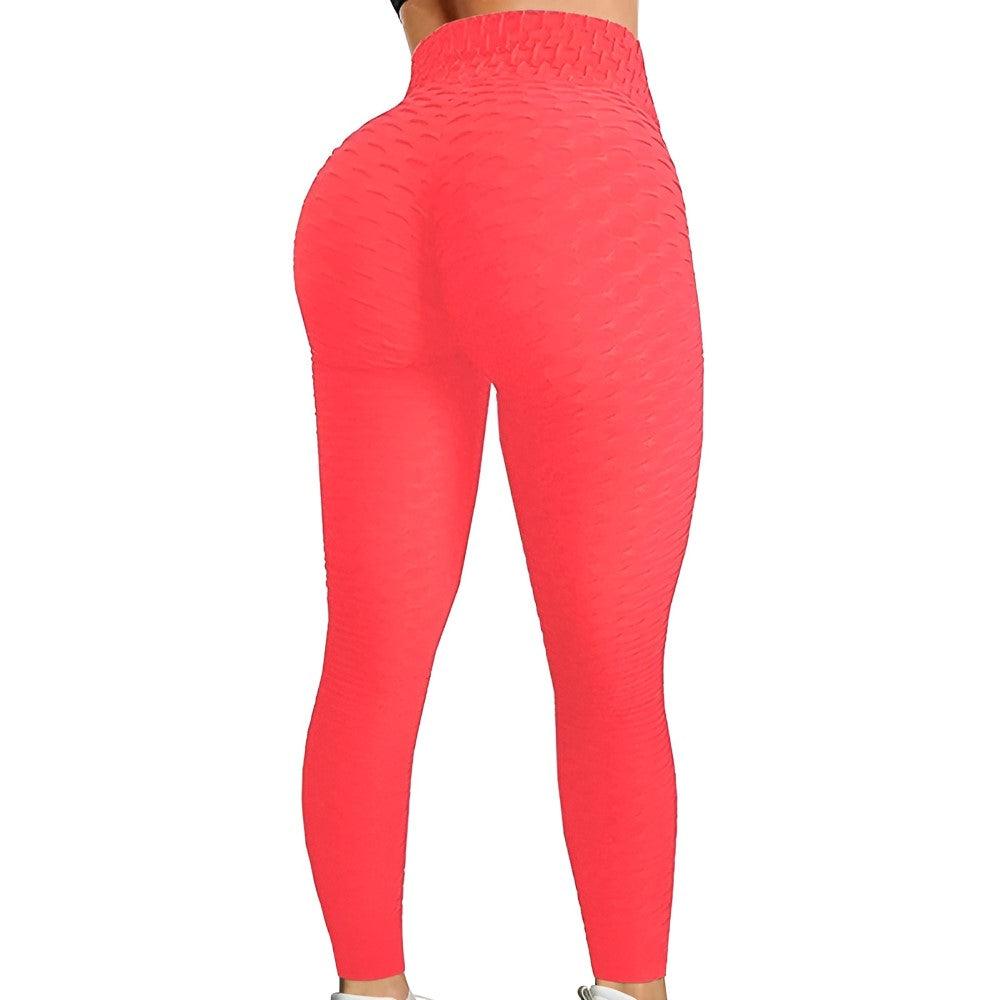 Textured High Rise Leggings – Stretch Comfort with a Stylish Finish-Secret Slim Wear