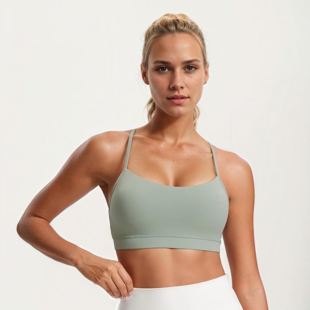 Thin Strap Y Back Bra