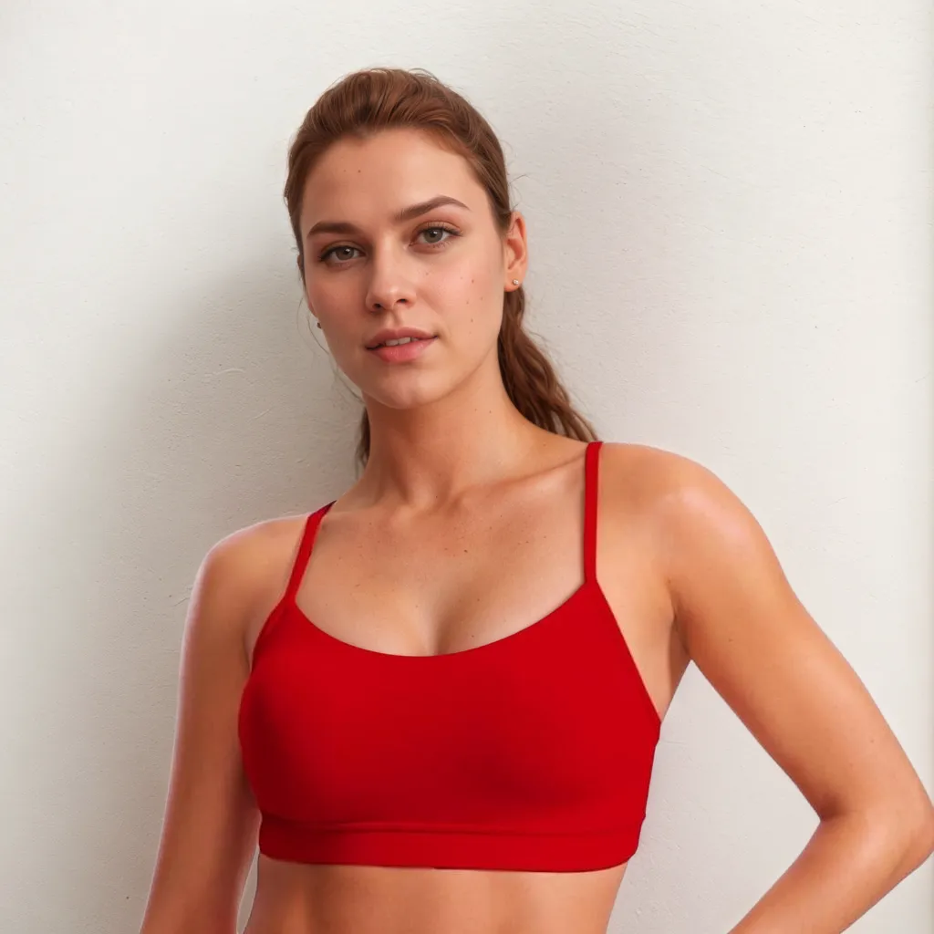 Thin Strap Yoga Bra Lightweight Y Back Sports Bra