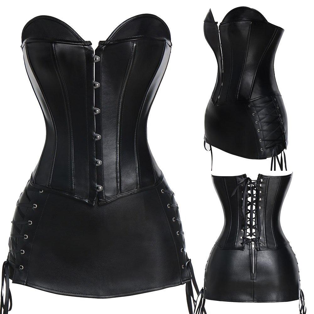 Steel Boned Zip Up Corset – Waist Control and Body Shaping-Secret Slim Wear