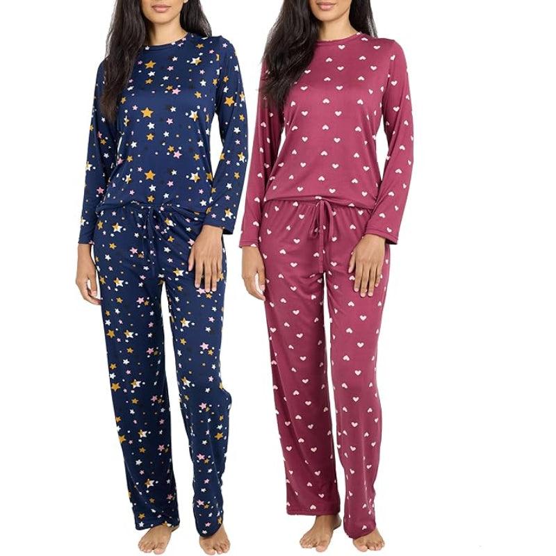 2 Pack Pajama Set –  Comfortable Women’s Sleepwear-Secret Slim Wear