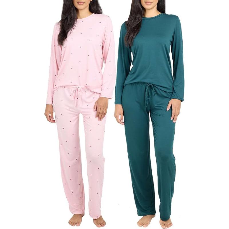 2 Pack Pajama Set –  Comfortable Women’s Sleepwear-Secret Slim Wear