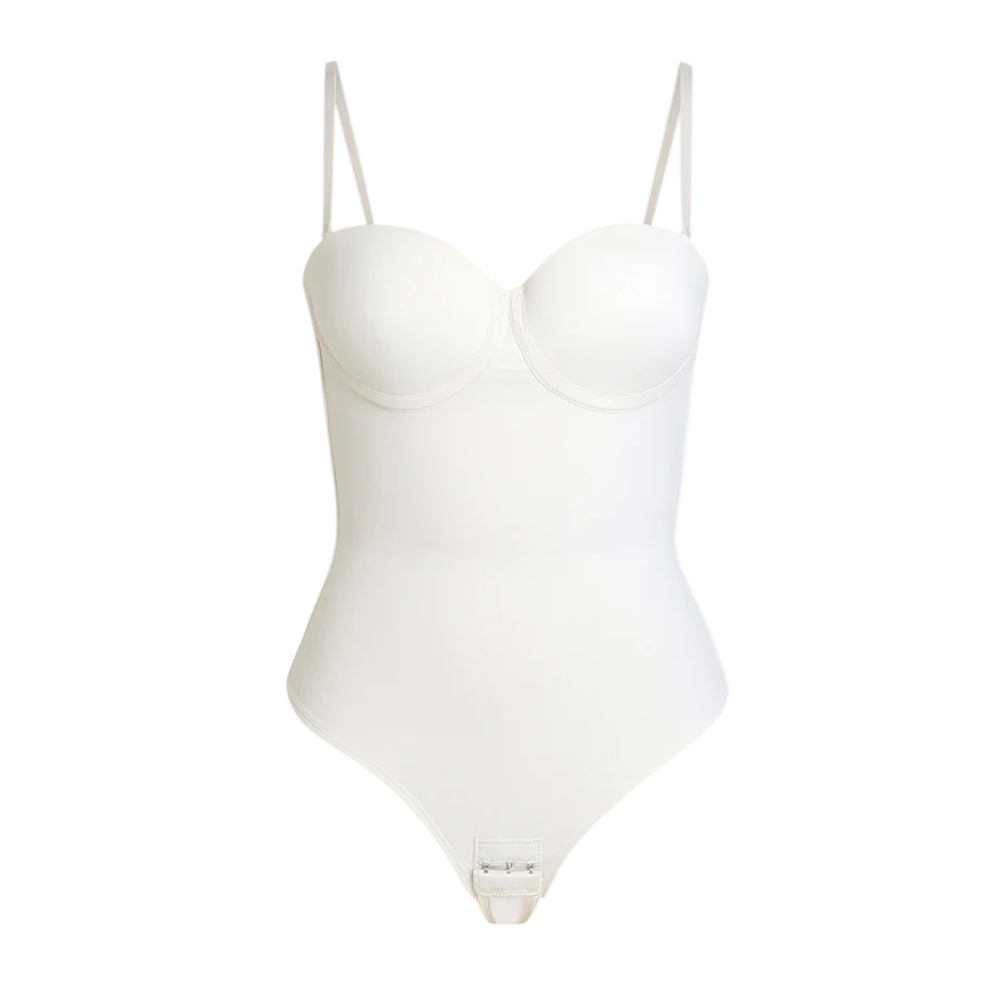 Strapless Formwear Corset Style One Piece Evening Outfit