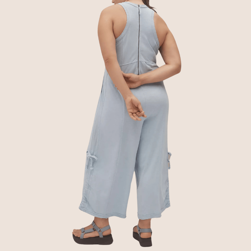 Horizon Adjustable Jumpsuit Set – Wide Leg Comfort and Style-Secret Slim Wear